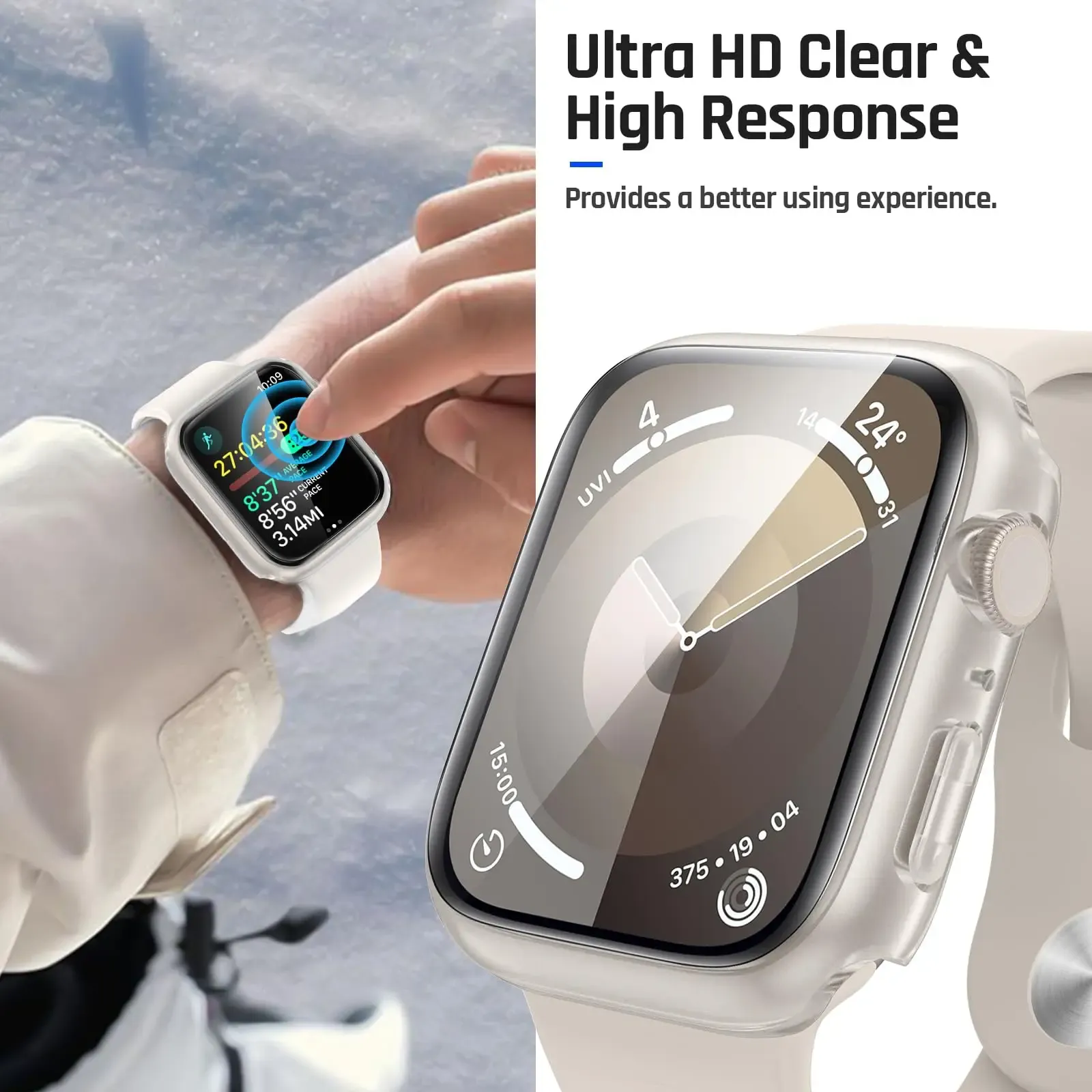 Premium Glass Case For Apple Watch Series 3 4 5 6 SE 7 8 Protect Your SmartWatch From PC Screen Fits 45mm 44mm 41mm And 40mm Essential Accessories From Ddmymaster 6.65 DHgate.Com