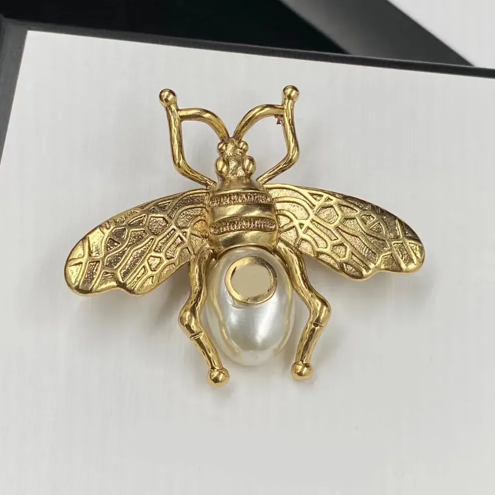 Brooches Nature Brooch Broche.Bronze Burt's Bees Big Pearl Belly Classic Retro Luxury Brooch Designer For Women.Le choix de réussite