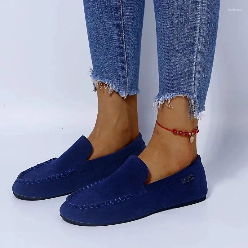 Casual Shoes For Women 2024 Spring Women's Flat Plus Size Fashion Lady Loafers Lightweight Comfortable Walking