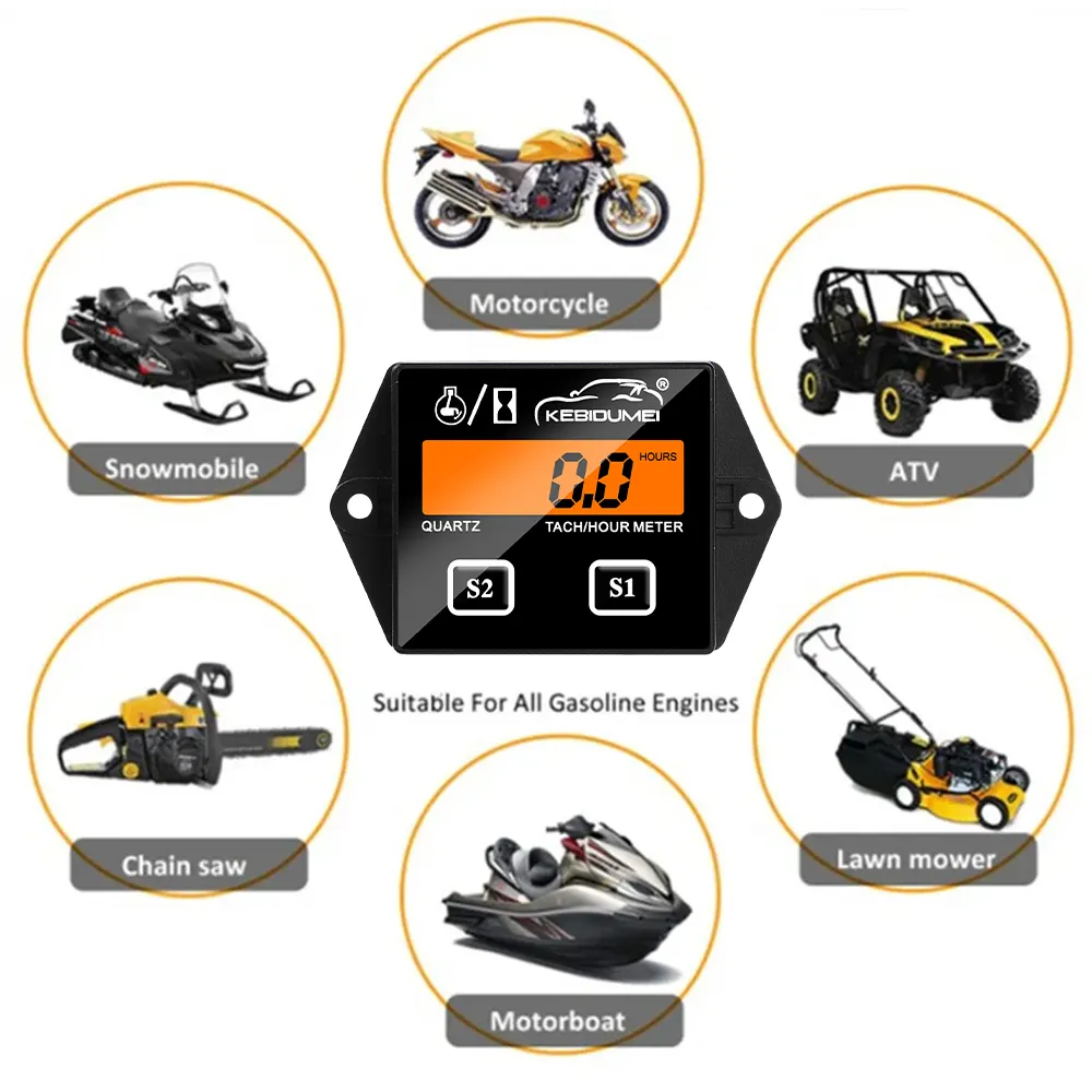 Tac&oacute;metro Digital Para Cortac&eacute;sped, Motosierra, Motocicleta, Motor Fueraborda Ma