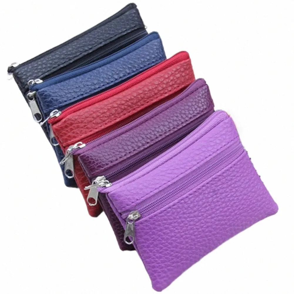 fi Couro Coin Purse Mulheres Pequena Carteira Mudança Bolsas Mini Zipper Mey Sacos de Bolso das Crianças Carteiras Chave Titular H3s8 #