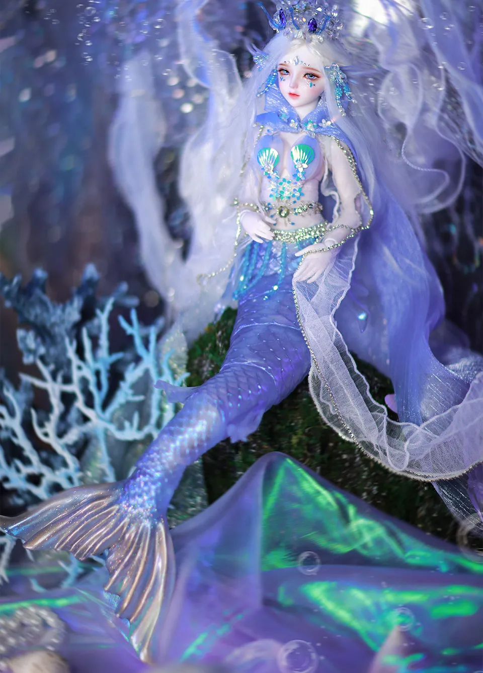 DHgate.com:1/4 Siren Mermaid Doll, 52cm Fish Body BJD Resin