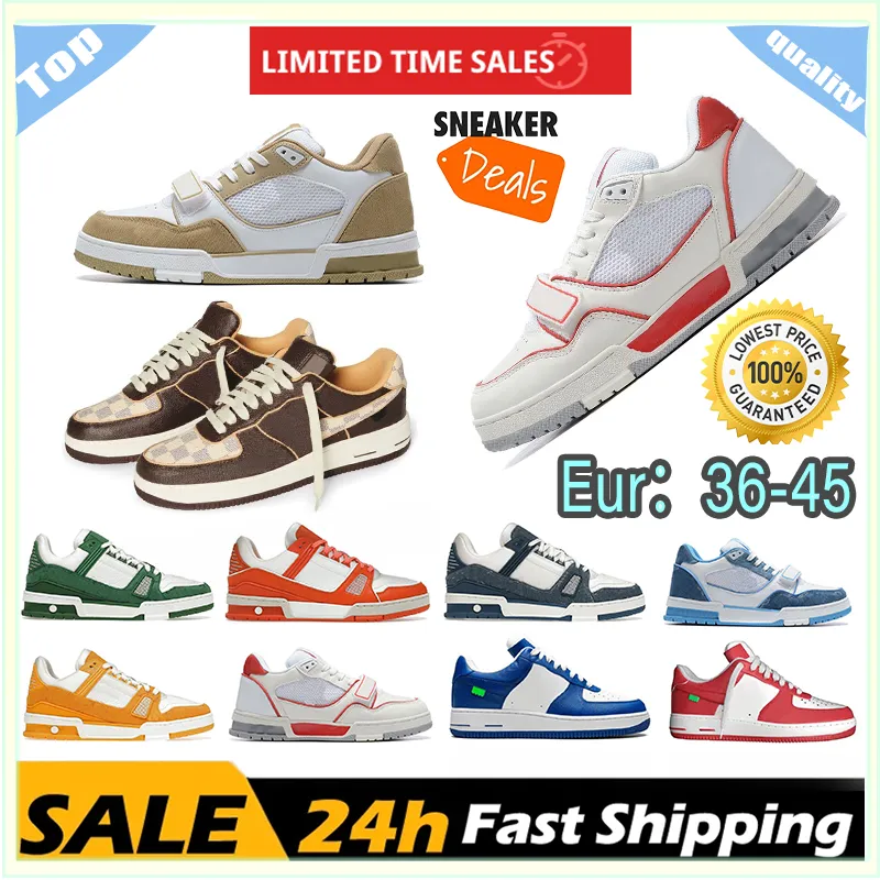 "Luxury brand casual shoe design Trainer Fashion leather lace-up Donkey brand suede White Pink Red Blue Yellow retro sneakers white suede