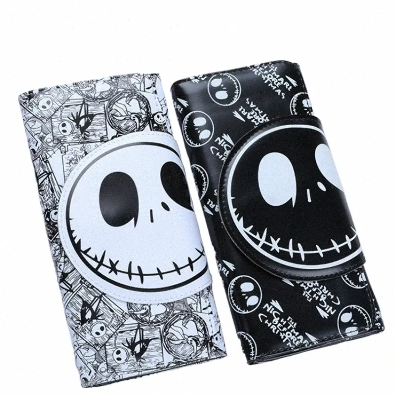 new Design Cute Carto Wallet Fi Skull Carto Lg Purse for Men and Women With Card Holder Coin Purse O1Th#