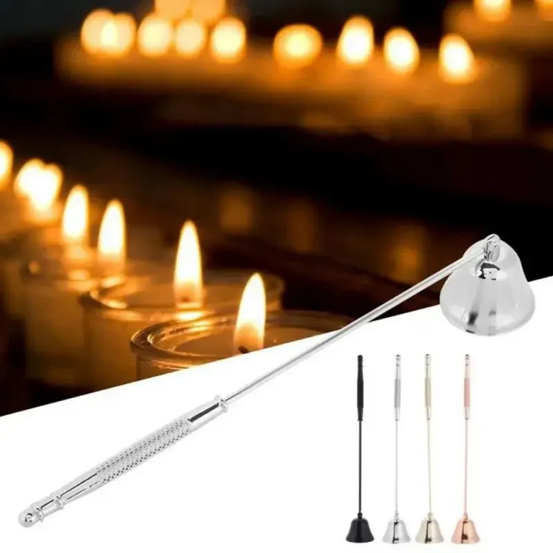 2024 Acessórios de rapé de velas Decoração vintage Tool de capa de vela Bell Shape Handel Handel