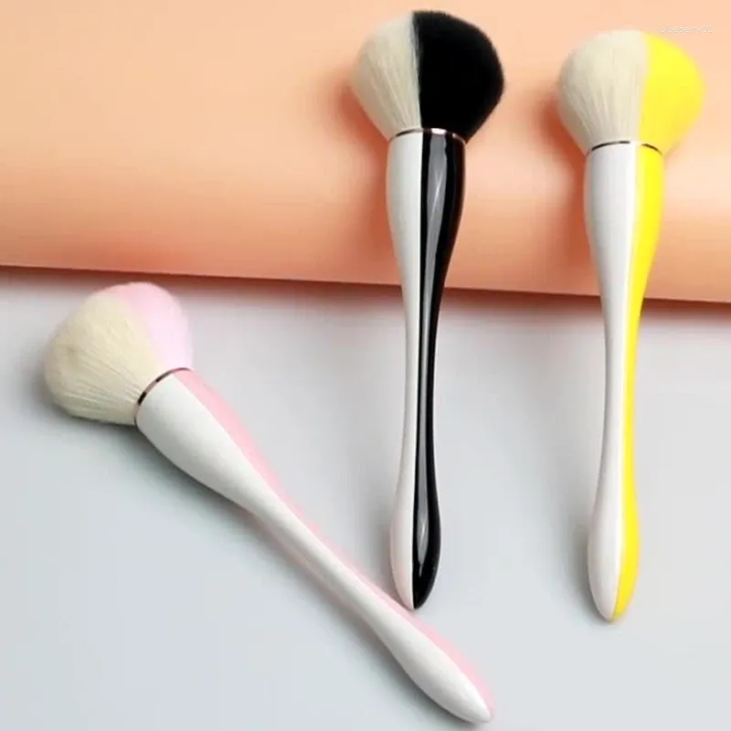 Make-up-Pinsel, professioneller zweifarbiger Pinsel, große Größe, weich, flauschig, zum Reinigen von Nagelstaub, für Frauen und Mädchen, zum Selbermachen, Schönheitswerkzeug, Maniküre