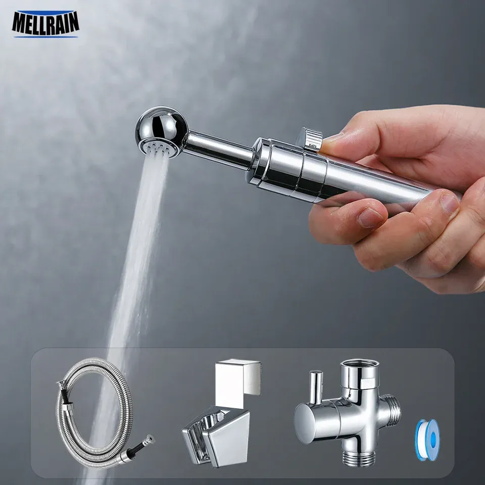 Handheld Toilet Bidet Shower Sprayer Head Shattaf Bathroom Kit Stainless Steel