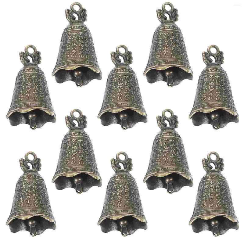 Partyzubehör 10 PCs Vintage Decor Dragon Bell Accessoires Wind Chime Metall Anhänger Charm Bags Ornament für DIY -Handwerk Retro