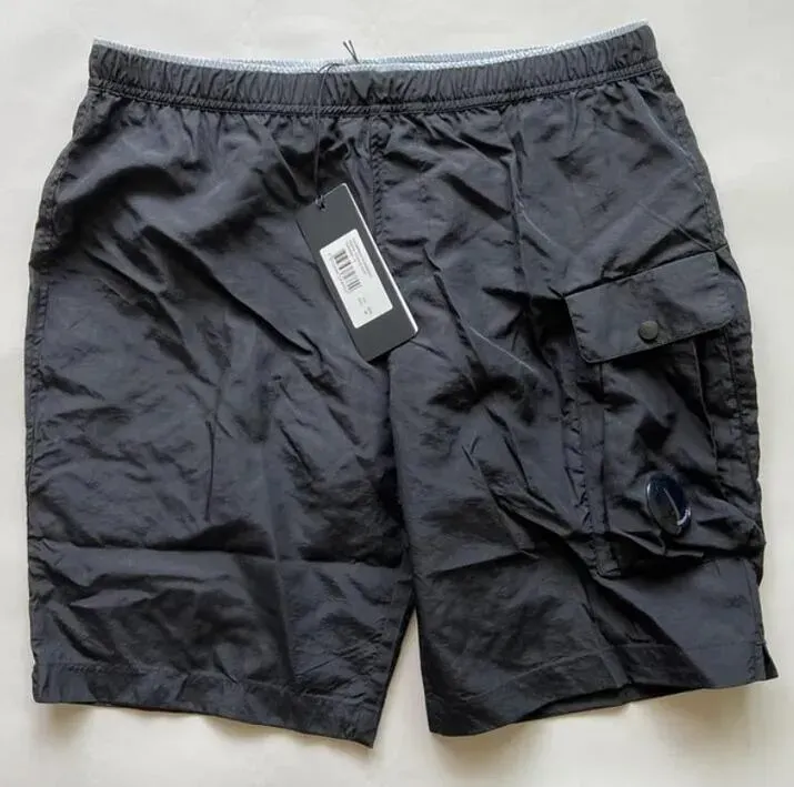 6 Farben, eine Linse, Brille, Taschenhose, Shorts, lässig, gefärbt, kurze Strandhose, Sweatshorts, Badeshorts, Outdoor-Jogging-Trainingsanzug, Größe M-XXL, Schwarz