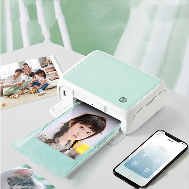 Innfinitix Cp4000l 4x6 Inch 300dpi Portable Full Color Photo Printer Mini Househeld Thermal Sublimation