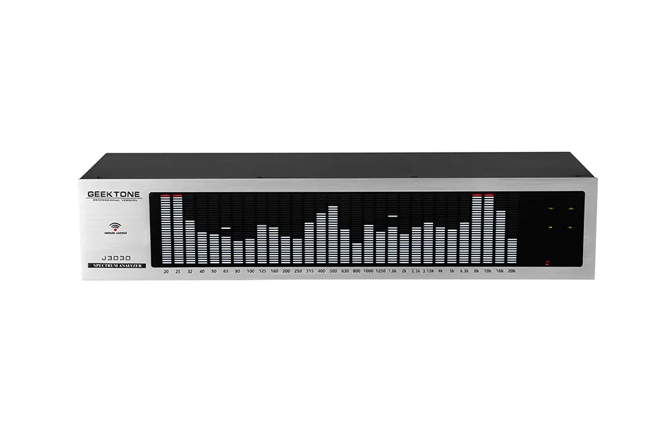 MSD100T-SA リサージュ/スペクトラム/VU Voice Activated LED Digital Spectrum Analyzer With 2U LED