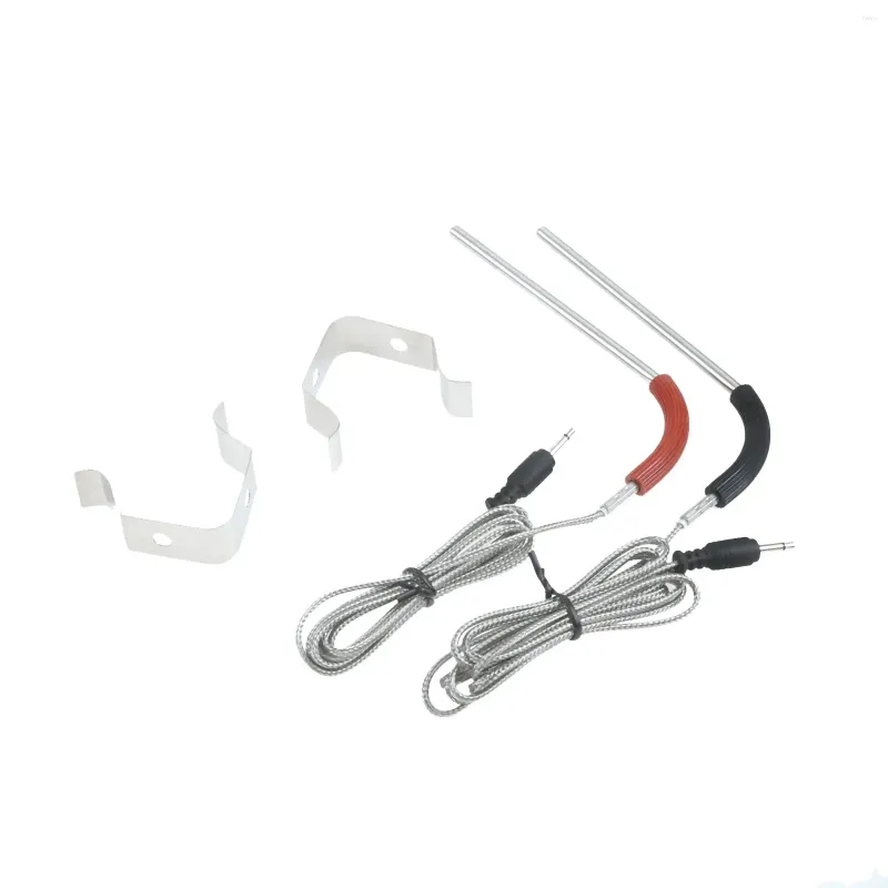 Outils 2 ensembles de sondes de gril avec clip de support adaptés au moniteur de cuisson Weber Igrill 2 Mini 3 noir rouge