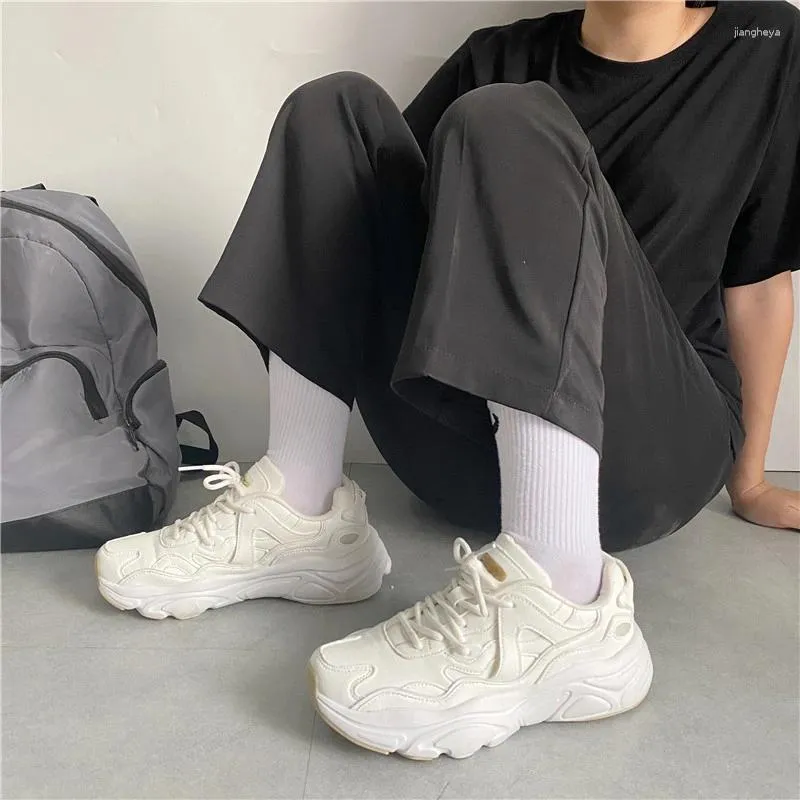 Casual Shoes Korean Version Thick Bottom Elevated Increase Women Sneakers 2024 Fashion All-match Autumn And Winter