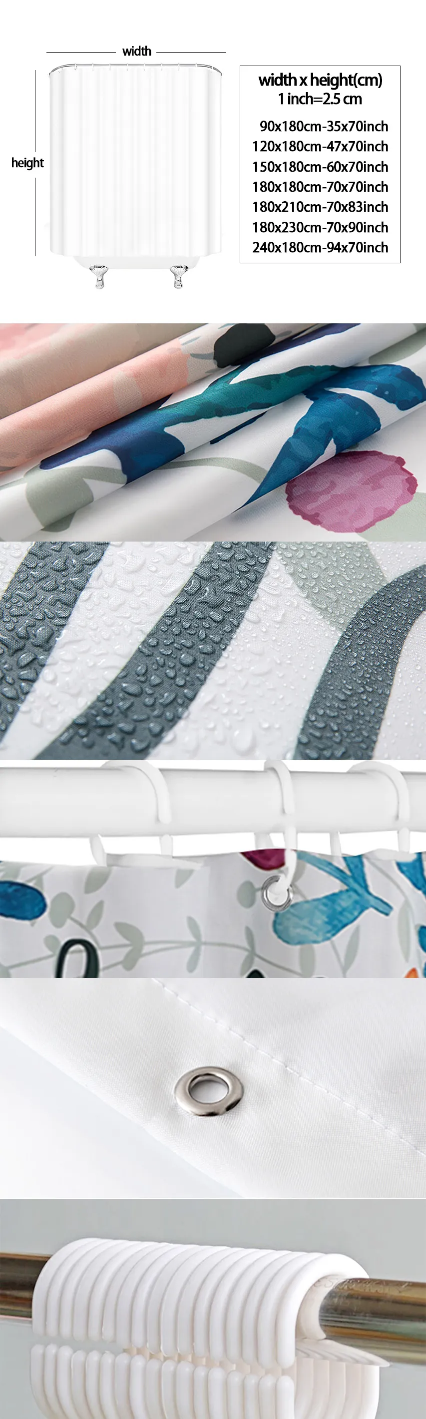 Tenda doccia creativa 3D Abstract linee geometriche a blocchi color fogliera tende da bagno decorazioni in poliestere decorazioni lavabili