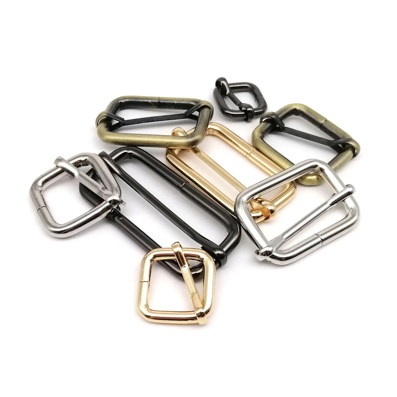 Uxcell Metal Roller Buckle, Belts Hardware Multi-Purpose Pin Buckles For Bags Leather Belt Strap DIY Crafts Dog Leash Silver White 0.79 Inch