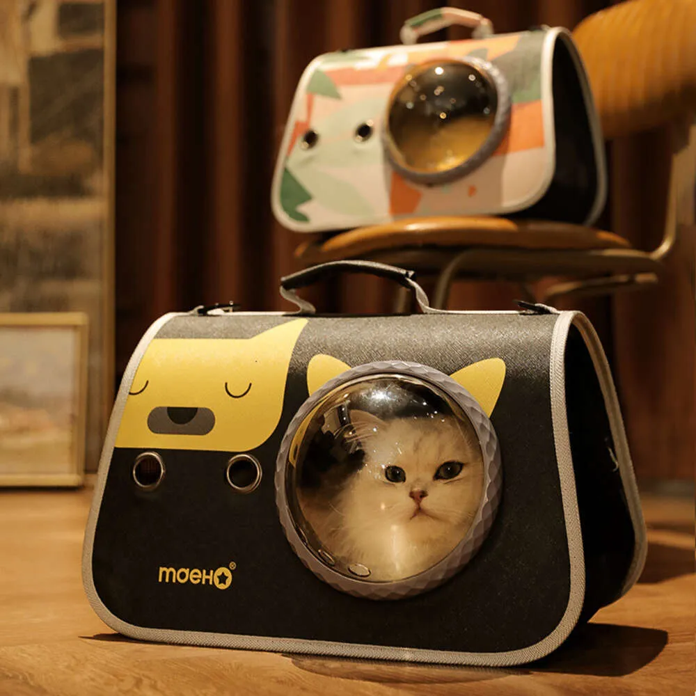 Borsa per gatti Zaino portatile per uscire Capsula spaziale Quattro stagioni Gabbia per cani a tracolla che trasporta ruscelli e