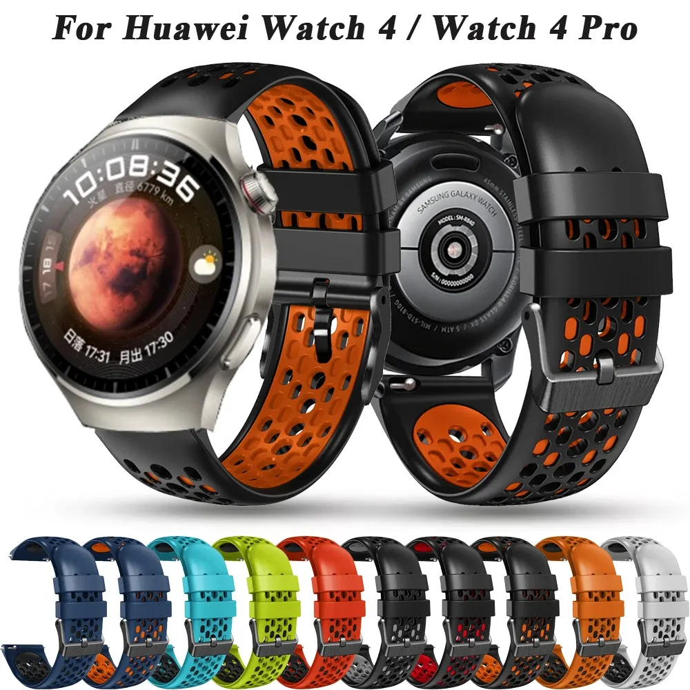 2024 Release22mm Silicone Watch Band Soft Sport Strap Replacement for Huawei Watch GT 2 3 2 Pro 4 Pro 4