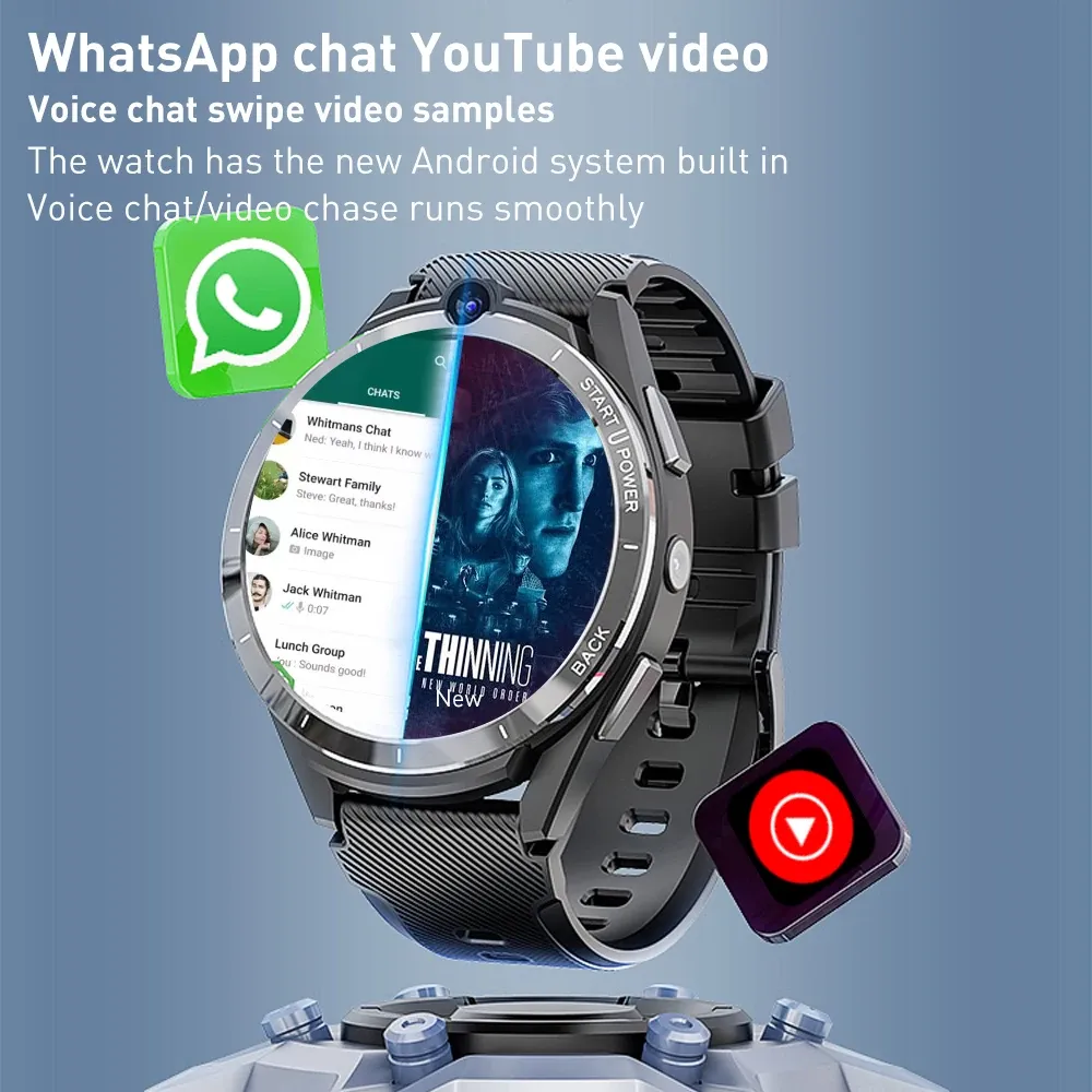 LEMFO LEM16 6+128G 美品 フルAndroidスマートウォッチ