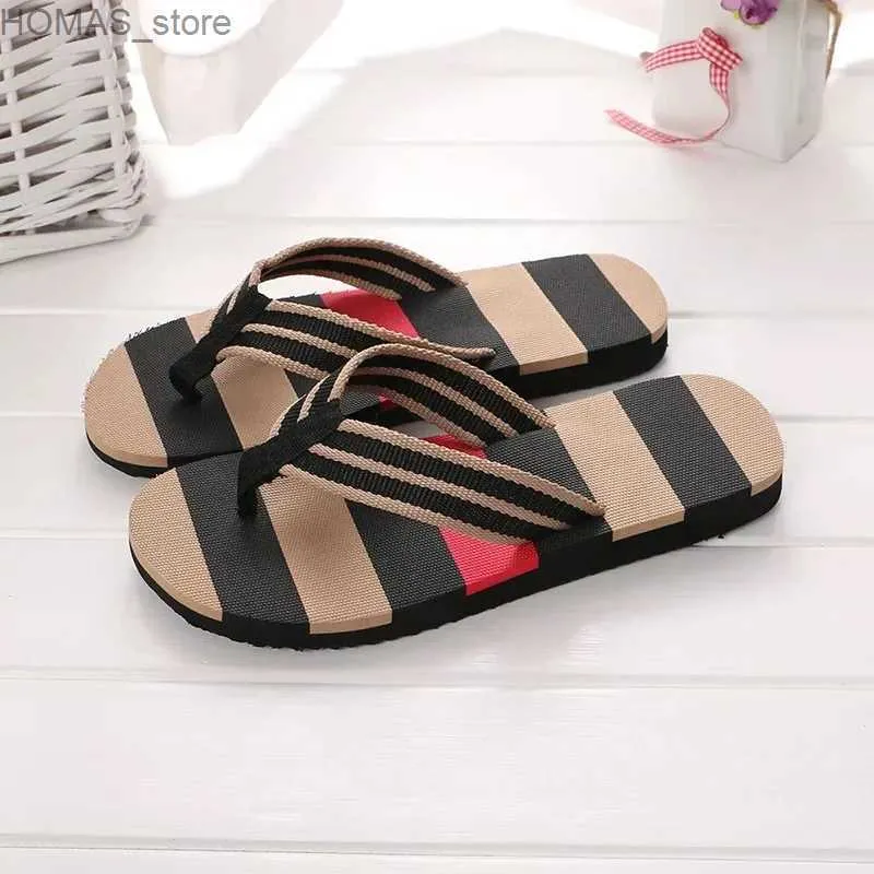 home shoes Neue Herren Hausschuhe Männer Sommer Schuhe Mischfarben Sandalen Männliche Slipper Indoor und Outdoor Flip-Flops Casual Strand Schuhe für Mann Y240401