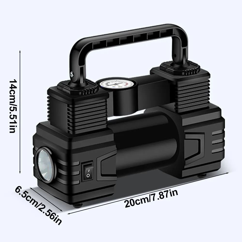 Portable Air Pump IBrookAuction 150PSI Portable Car Air Pump – 12V LED ...