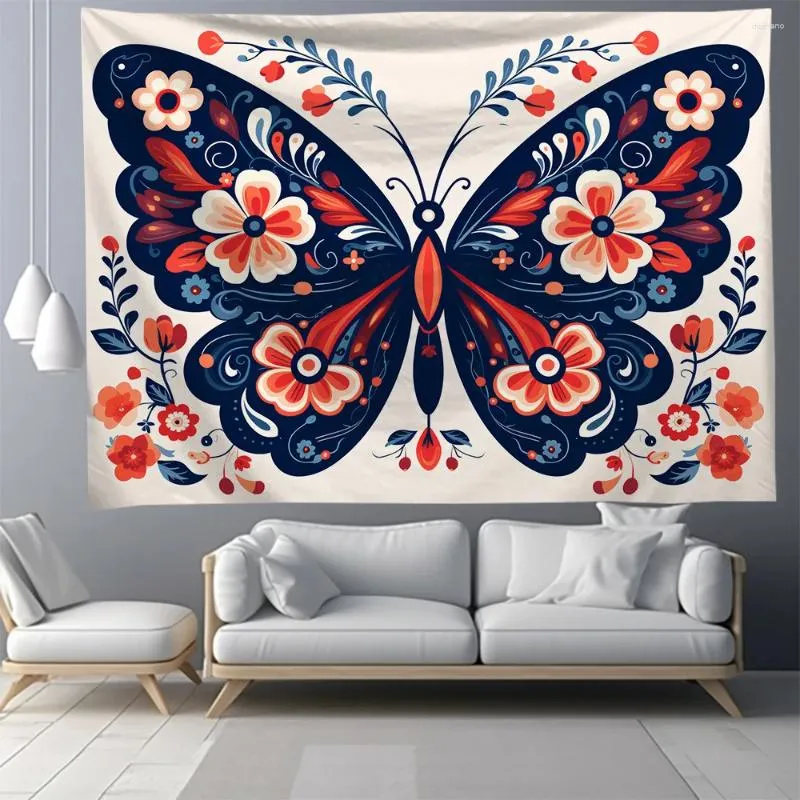 Gobelin gobelin kolorowy seria motyli tkanina tła Ins Nordic Home Decoration salon sypialnia dekoracyjna