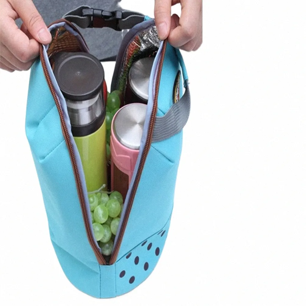Mittagessen Thermal Isolierte Tasche Kühlschrank Box Oxford Tuch Eis Pack Tote Einfarbig Kühler Lebensmittel Handtaschen Tragbare Lebensmittel Tasche für arbeit F42t #