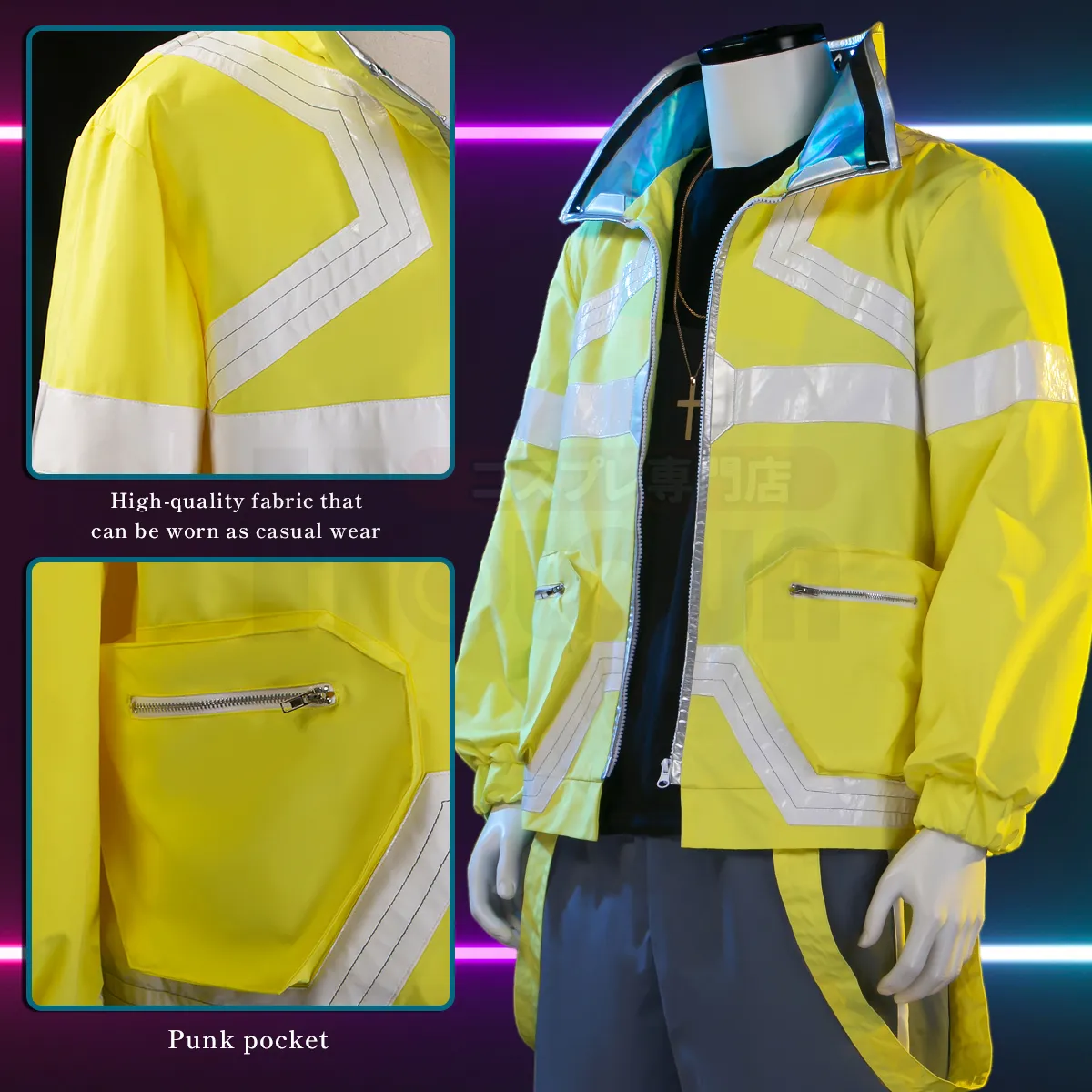 Diventa Un Ribelle Di Night City Con Questa Felpa Con Cappuccio! Giacca Cosplay Ispirata A David Martinez, Perfetta Per Fan Del Gioco E Amanti Dello Stile Cyberpunk. - Foto 1