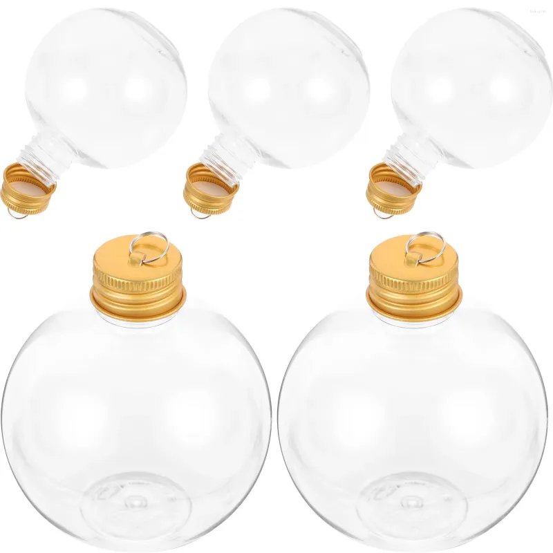 Vases 10 pcs bouteille sphérique de Noël bouteilles de lait portables décorations d'Halloween jus vide extérieur emballage d'eau hermétique