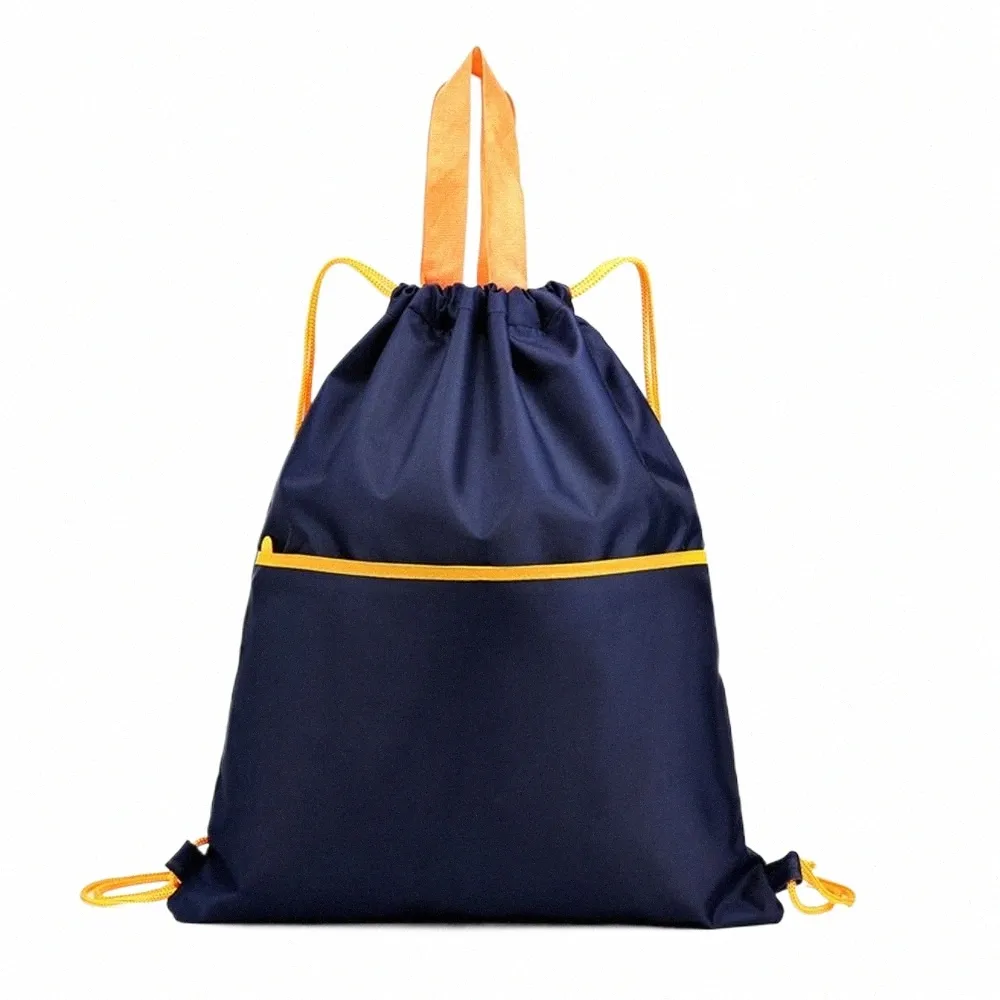 Portable Sport Fitn Seyahat Açık Sırt Çantası Drawstring Çanta Su Geçirmez Gym Brawstring Sack Yüzme Basketbol Yoga H16N#