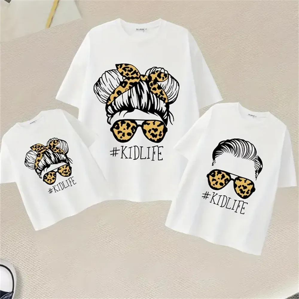 Family Matching Tees White Short Sleeve T Shirt For Mother Father And Daughter Perfect For Summer From Ddmymaster 11.31 DHgate.Com
