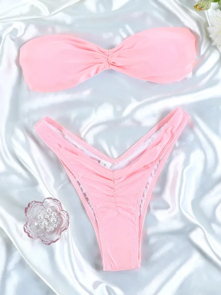 light pink swimsuit top