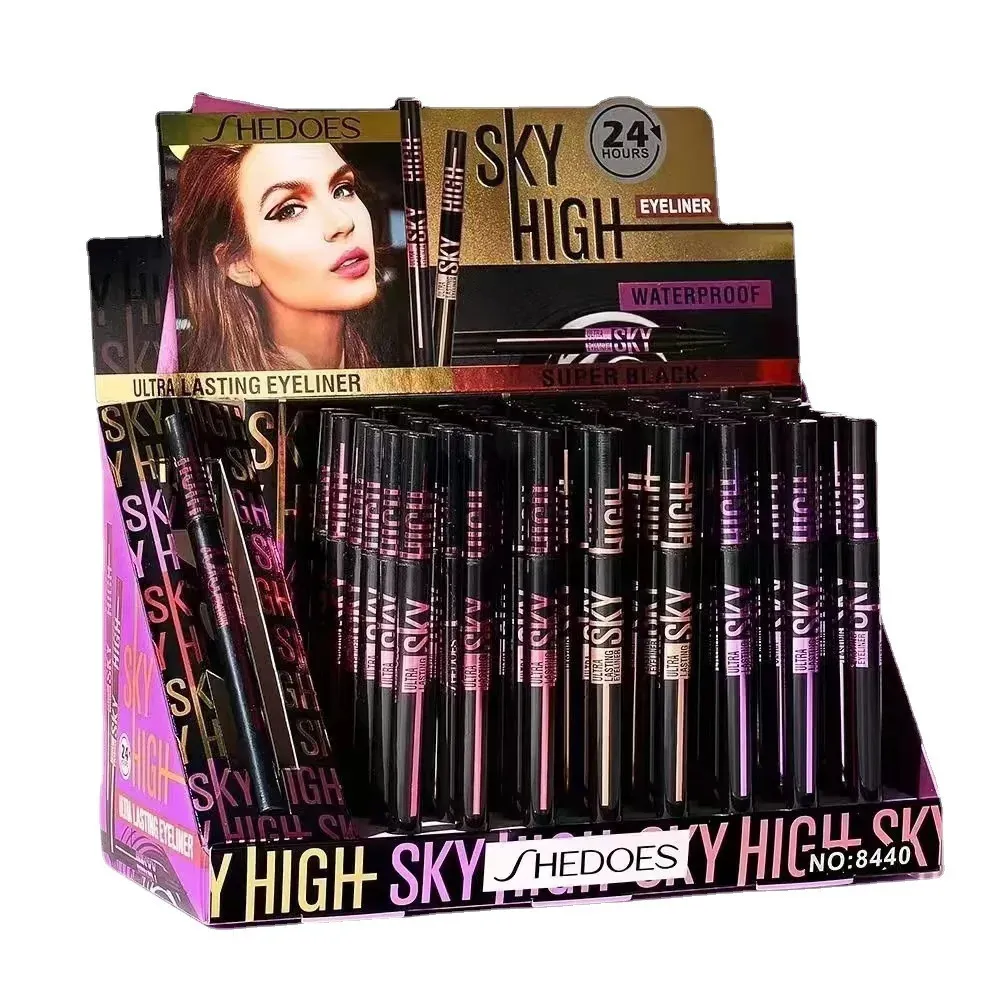 49pcs Sıvı Eyeliner 24 saat uzunluğunda su geçirmez pigmentli astarlar Sevgililer Günü Hediyeleri için Göz Makyajı 240327