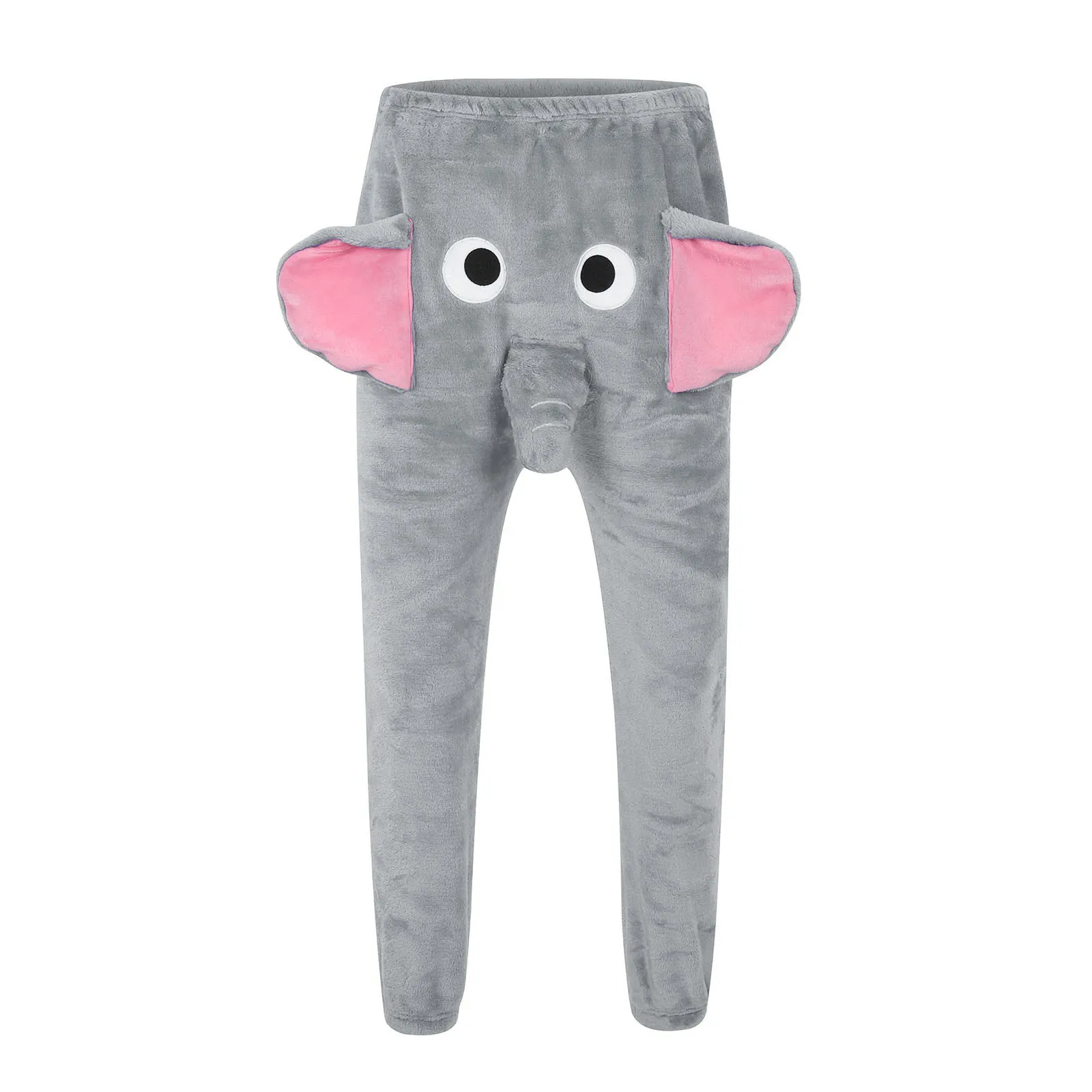 Pantalon De Pyjama Homme Motif éléphant - Flanelle Douce, Coupe Ample, Drôle Et Chaud - Idée Cadeau Noël Ou Anniversaire