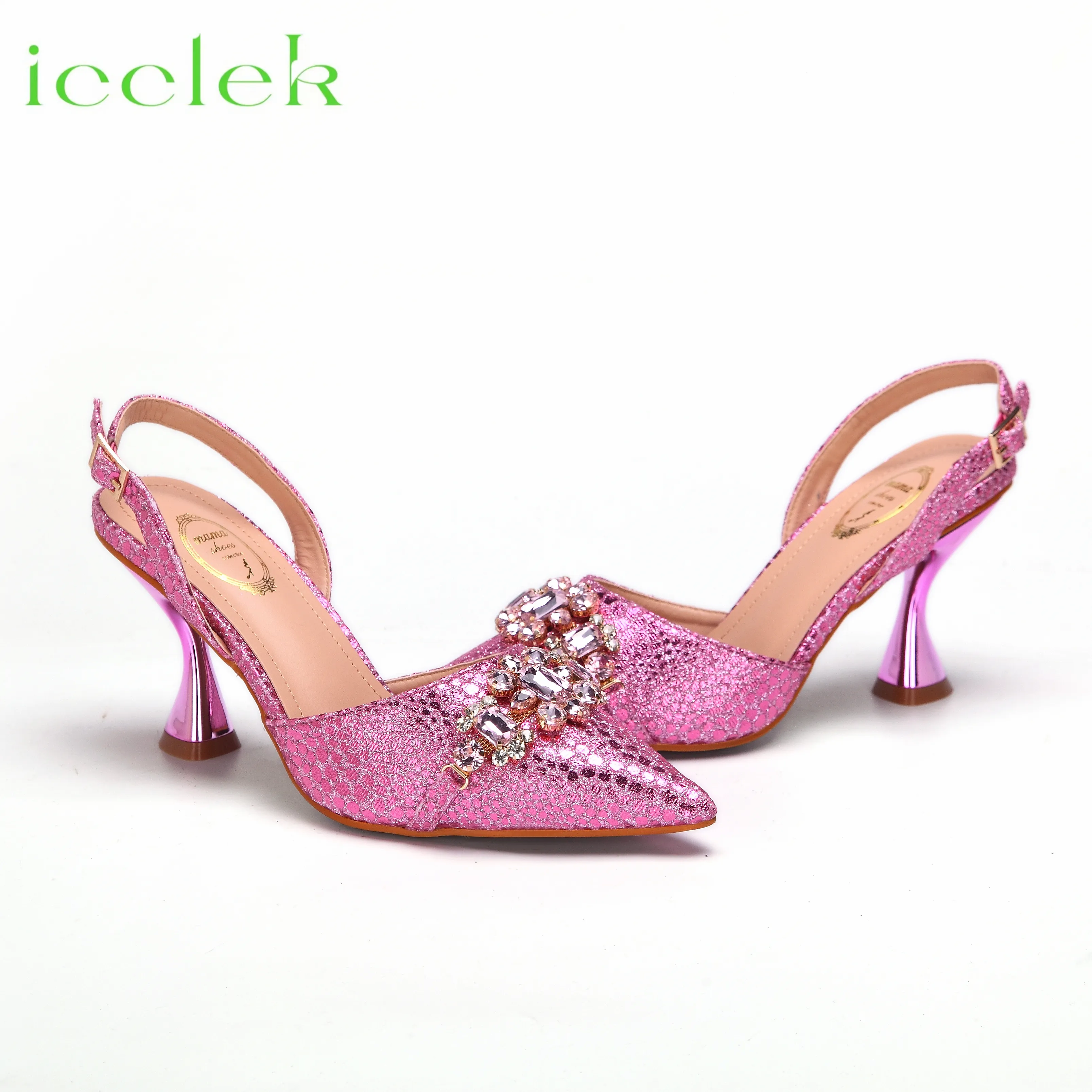 Men's Peep Toe Cone Heel Dress Shoes with Chains and Buckle Strap in Pink  Color for Spring and Fall from Dhgate Dress Shoes - price 68.74