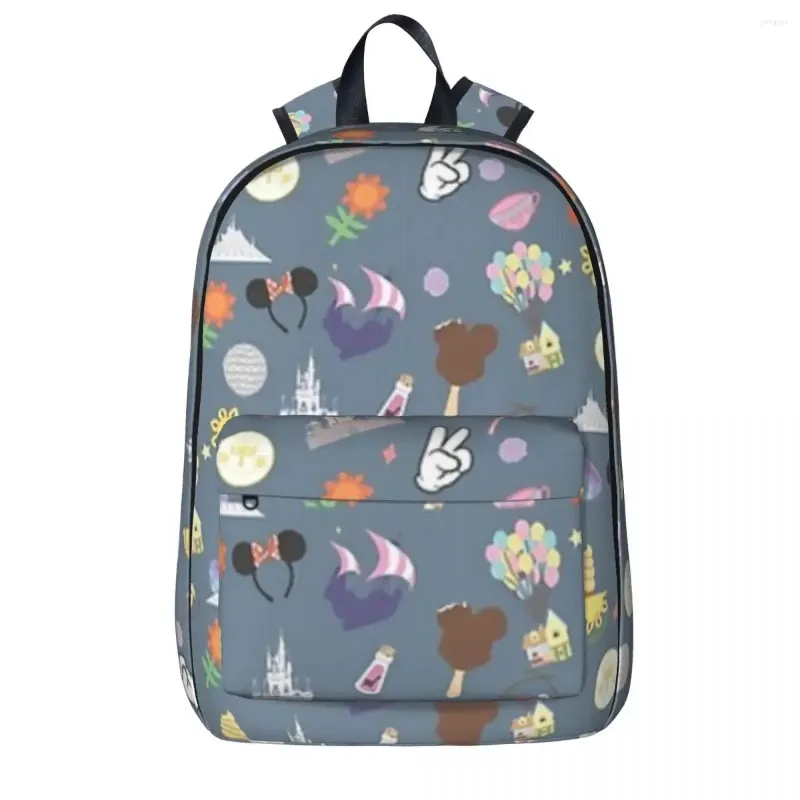Plecak spotkaj się ze mną w moim szczęśliwym miejscu Casual Student School Bag Laptop Rucksack Travel Large Pacader Bookbag