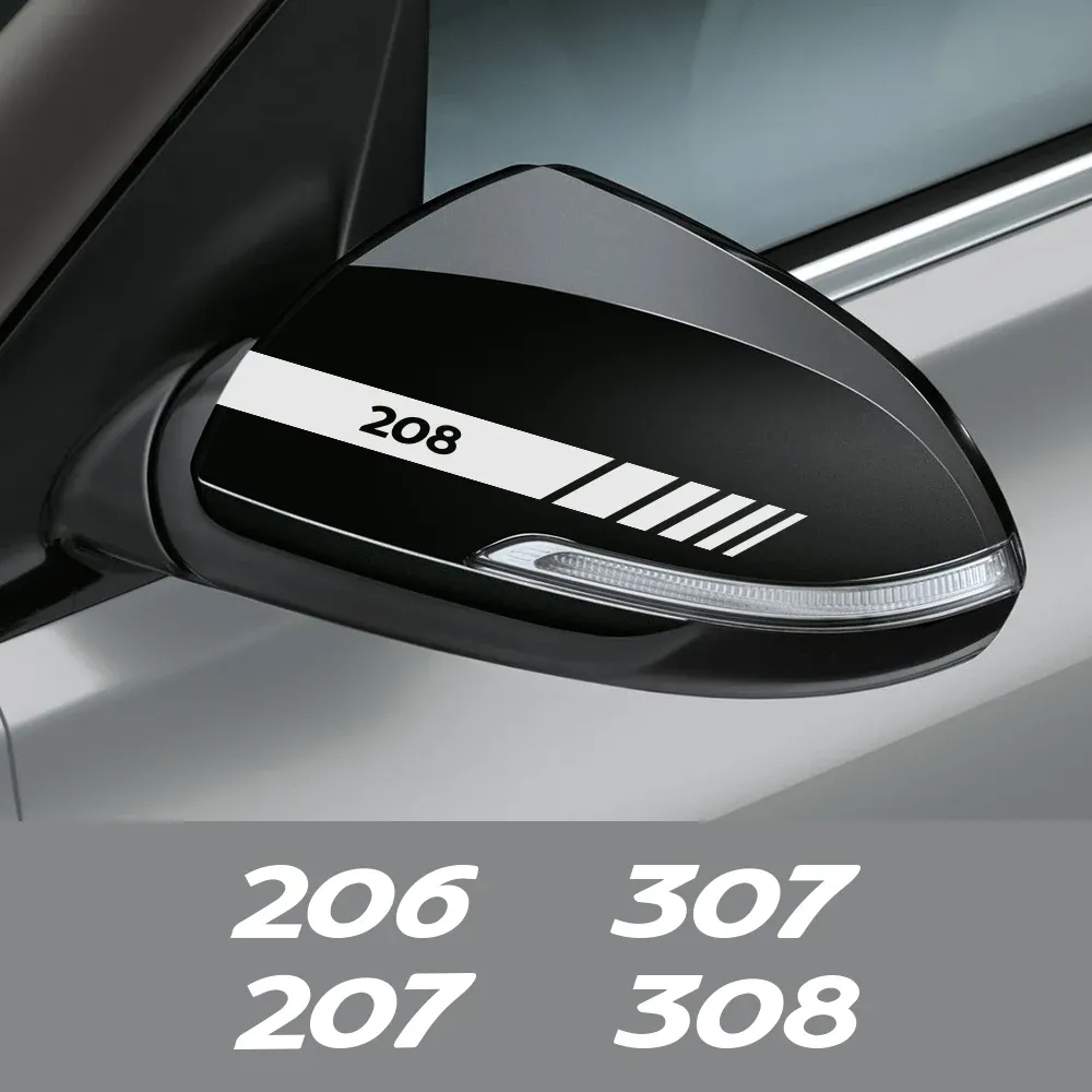 Autocollants Pour Rétroviseur De Voiture – Lot De 4 Motifs Dessin Animé, Vinyle Résistant