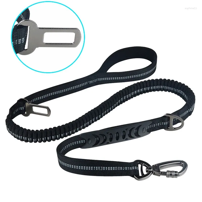 Dog Collars Pet Leash Durable Nylon Reflective Explosion-proof Punch Handle Meddle Large Walking Rope Supplies