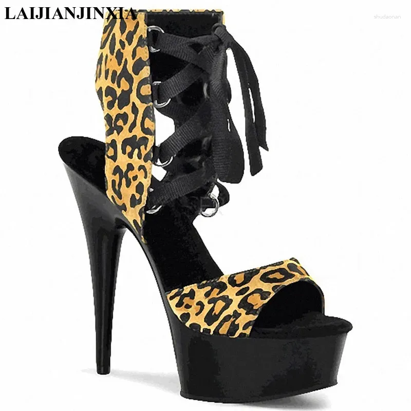 Dress Shoes LAIJIANJINXIA Woman Sandal Women Sandals 15cm High Heels Sandaletten Summer Platform Pumps