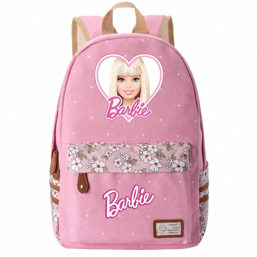 Nouveau Barbie Boy Girl Kids School Book Sacs Femmes Bagpack Adolescents Cartables Toile Voyage Ordinateur Portable Sac À Dos t4zk #