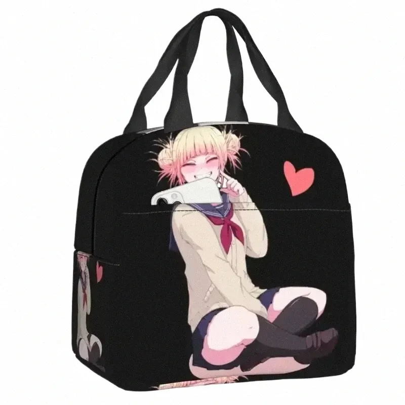 love Insulated Lunch Bag for Cam Japan Anime My Hero Academia Leakproof Cooler Thermal Lunch Box Women Children 59Bs#