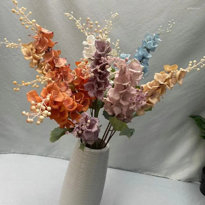 Dekorativa blommor 100 cm Artificial For Wedding House Garden Simulation Fake Flower Branch Desk Decoration Accessoires Maison