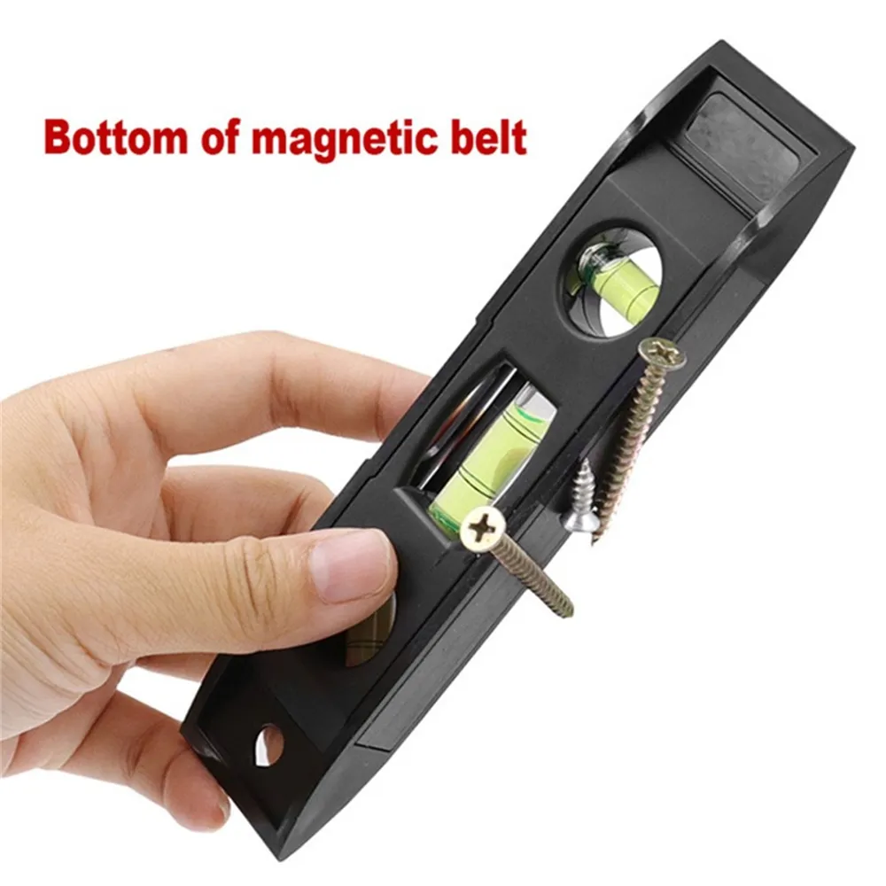 Magnetic 3-Bubble Spirit Level Ruler | Multi-Purpose Measuring ...