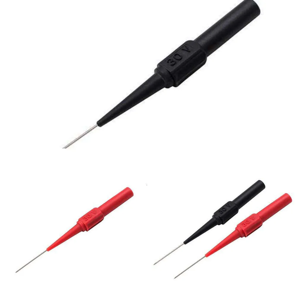 Upgrade 30V Car Multimeter Test Tip Probes Extention Back Insulation Wire Piercing Tester Pin Needle Tip Car Repair Diagnostic Tools