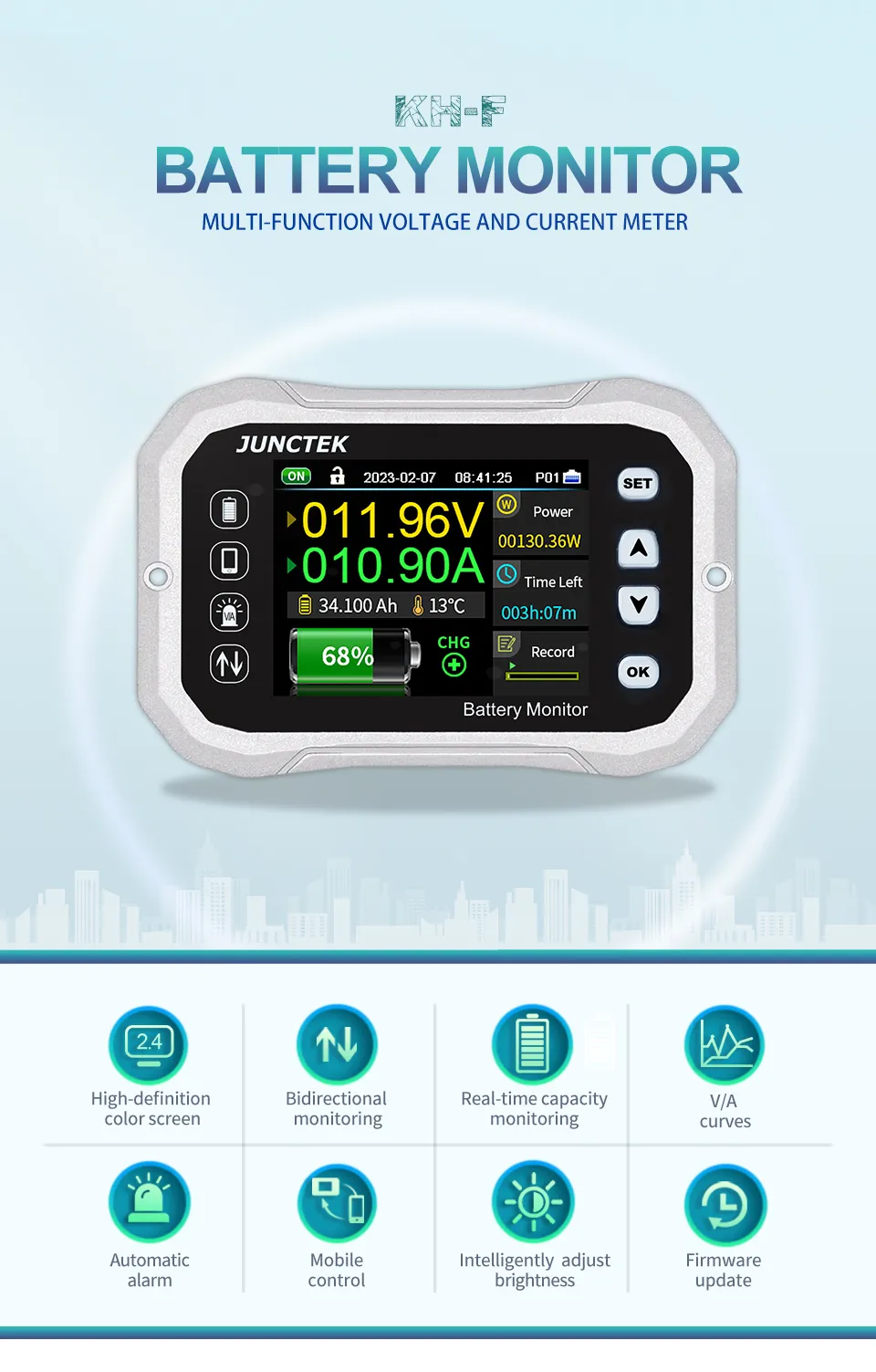 Battery Capacity Tester DC 120V 100A Voltage Current Meter, Digital Battery Test Meter VA Coulometer For RV, Marine, And Solar Systems From Homepro5, $49.15
