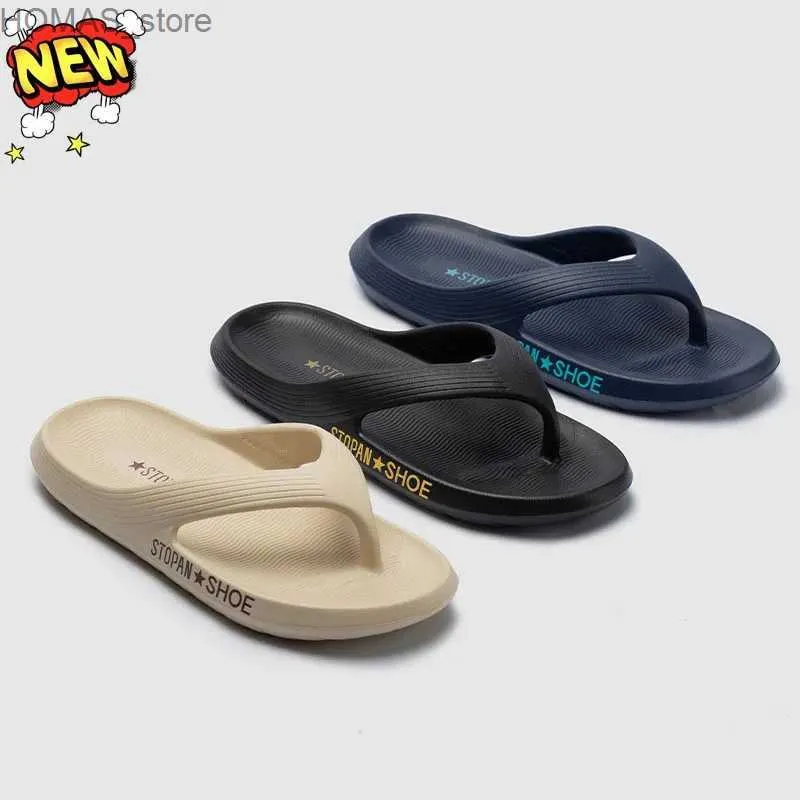 home shoes Mens Summer New Casual Light Flip Flops Soft Bottom Resistant EVA Non-slip Clip Sandals Beach Slippers Waterproof Silent Indoor Y240401