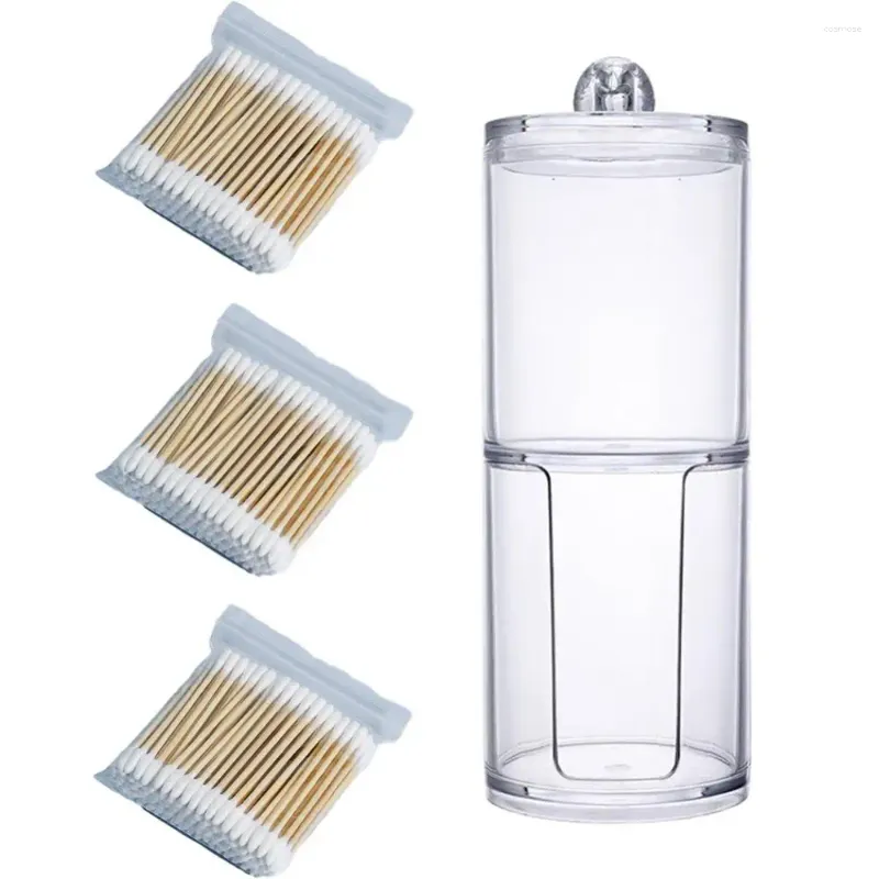 Boîtes de rangement Boîte élégante Pracese Espace Matière acrylique durable Support de tampon de maquillage largement utilisé Chic