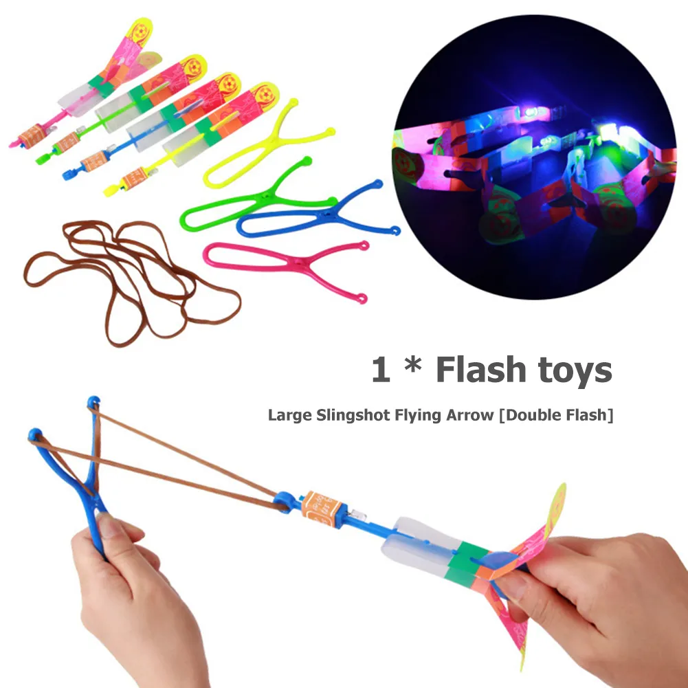 LED Light Elastic Helicopter Slingshot Fun Plastic Toys Flying Game For Kids Perfect Gift From Homepro7 3.46 DHgate.Com