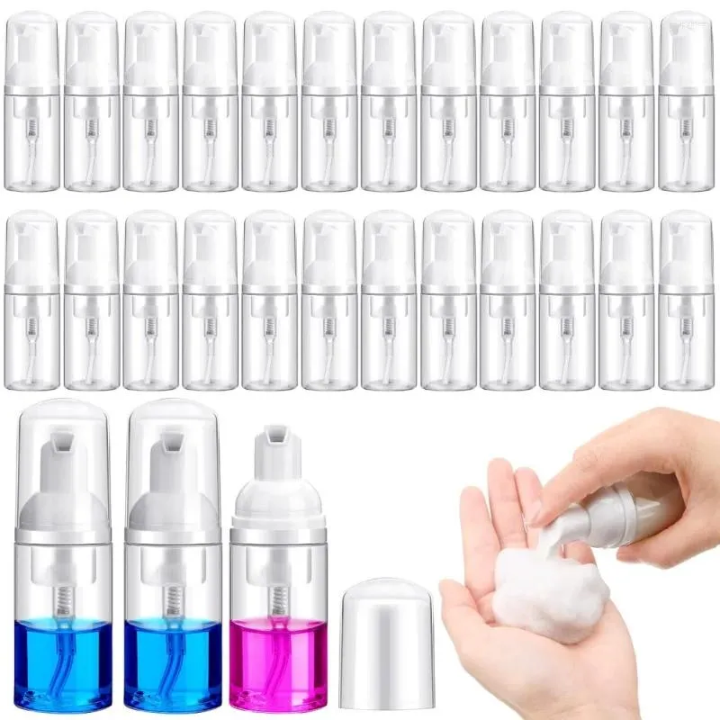 Storage Bottles 20pcs 30ml Travel Foam Pump Plastic Empty Dispenser Foaming For Refillable Hand Sanitizer Lash Shampoo