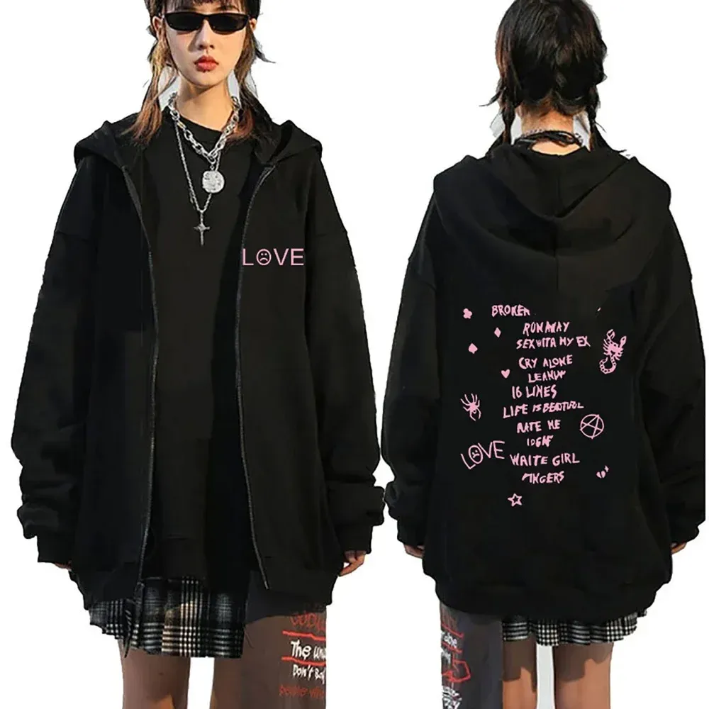 Lil Peep comfort hoodie - Unisex Zipper Jacket for...