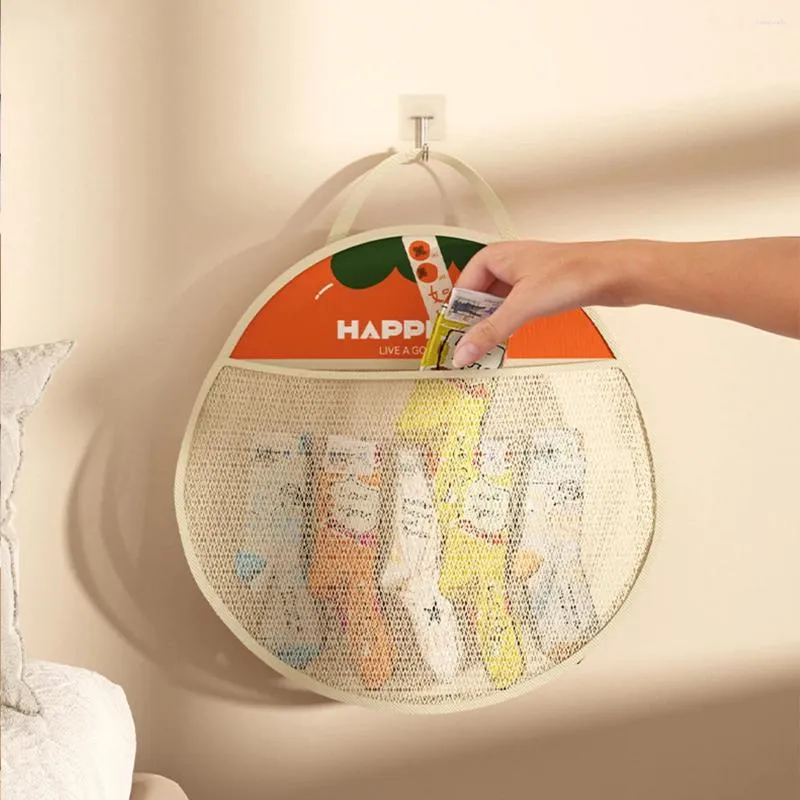 Storage Bags Large Hang Mesh Bagsspace Saver Bag For Home Kitchen Grocery Household Pouch Underwear Oragnization